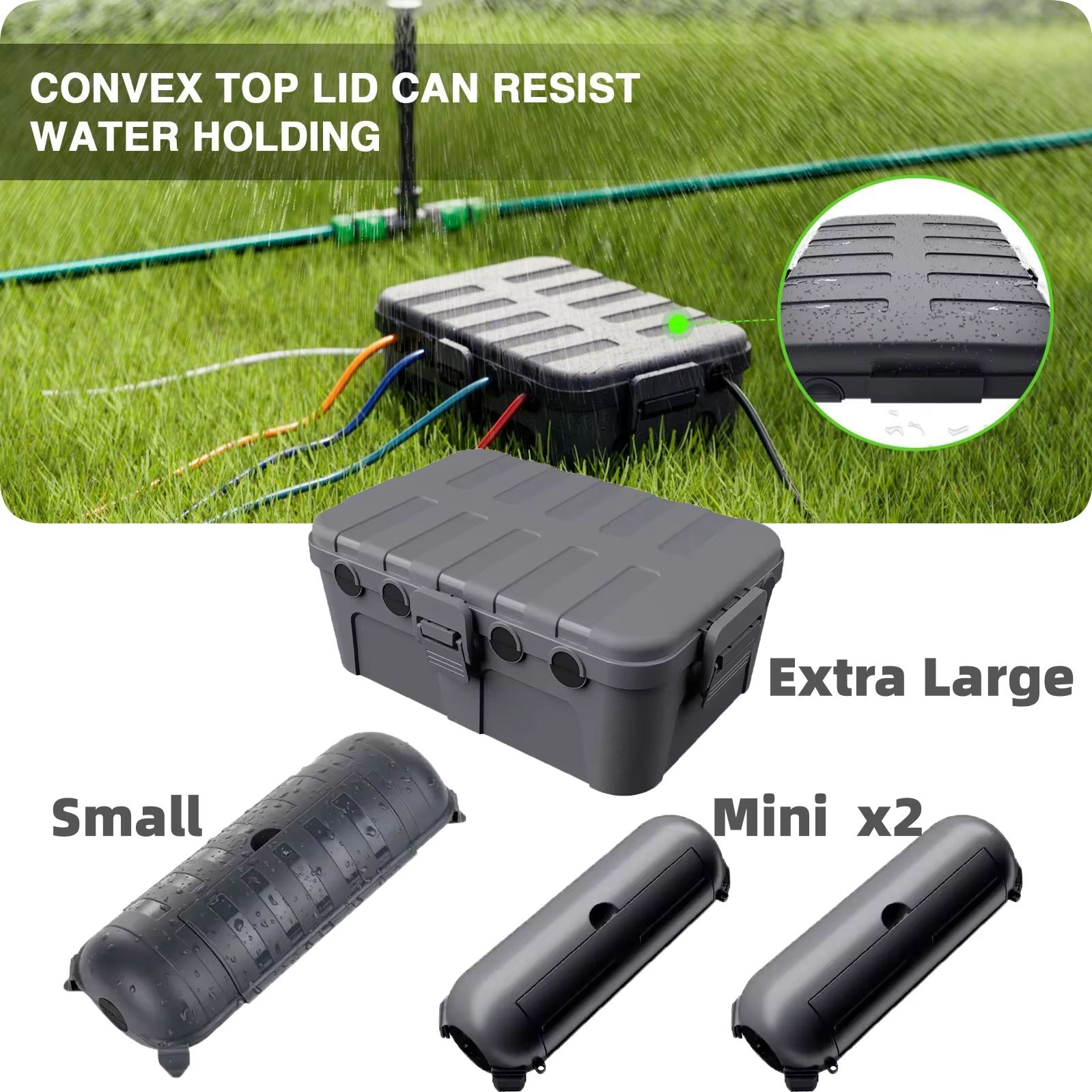 Outdoor Power Lead - Large Weatherproof Outdoor Electrical Box Cable