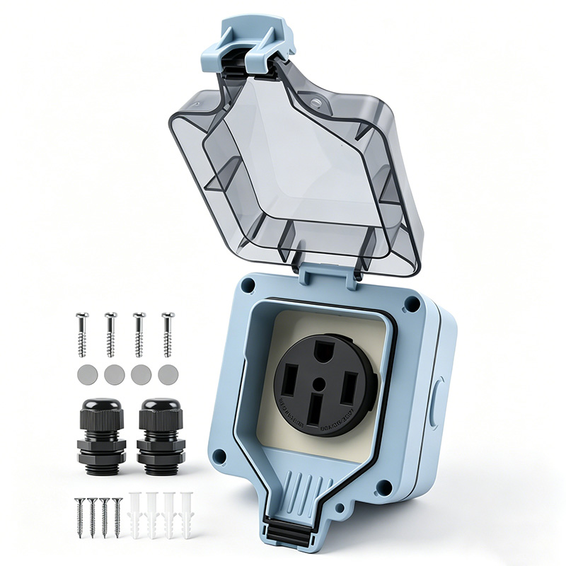 Outdoor Power Hub - Outdoor Power Outlet Box Waterproof IP66