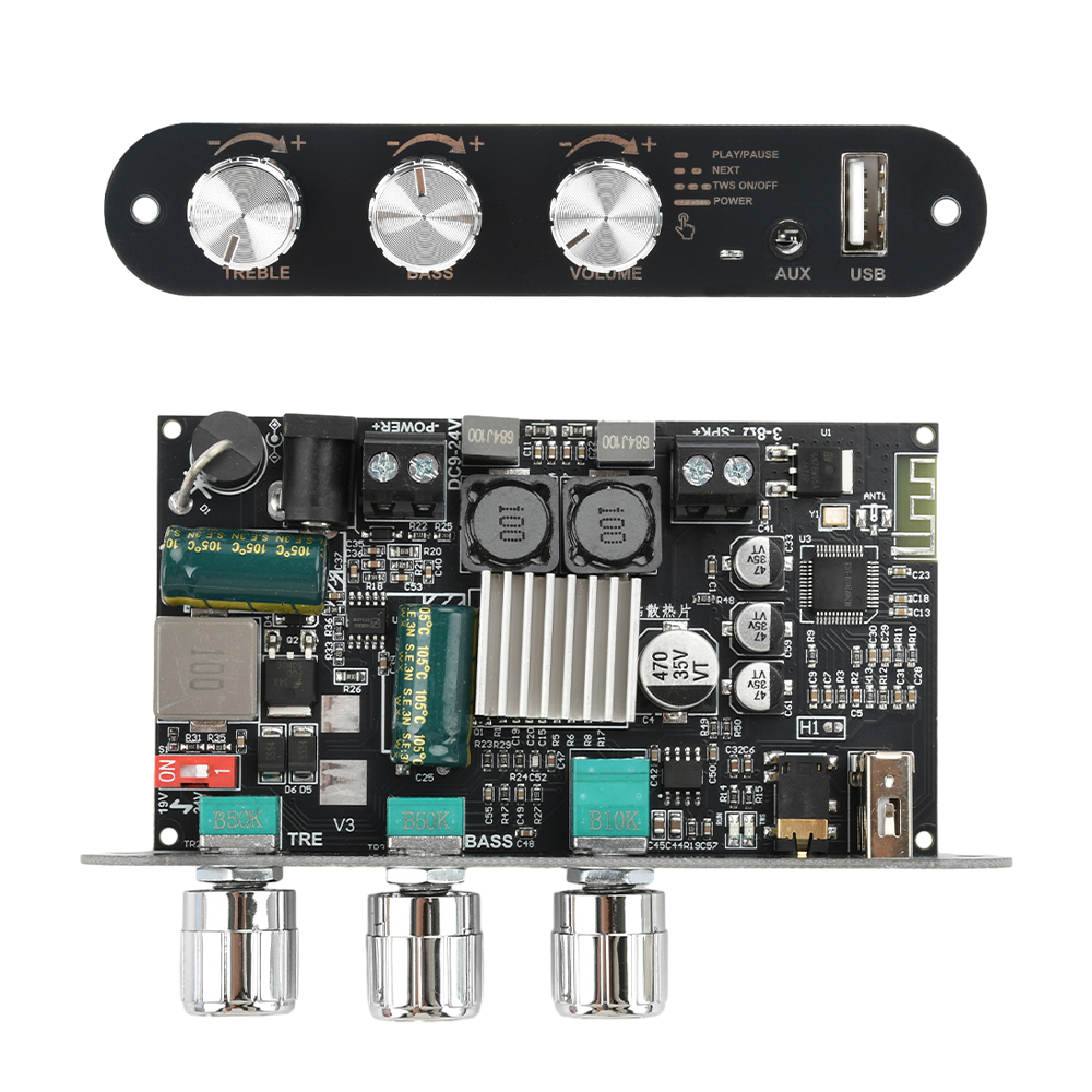 Outdoor Power Amplifier - ZK-1001U TPA3116D2 Mono 100W Bluetooth 5.3