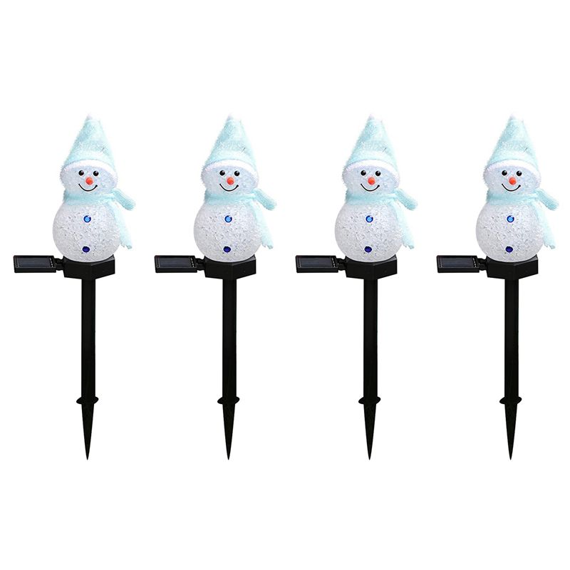 N84R 4X Snowman Solar Lights C - đánh giá và giá Outdoor Solar Power Xmas Lights