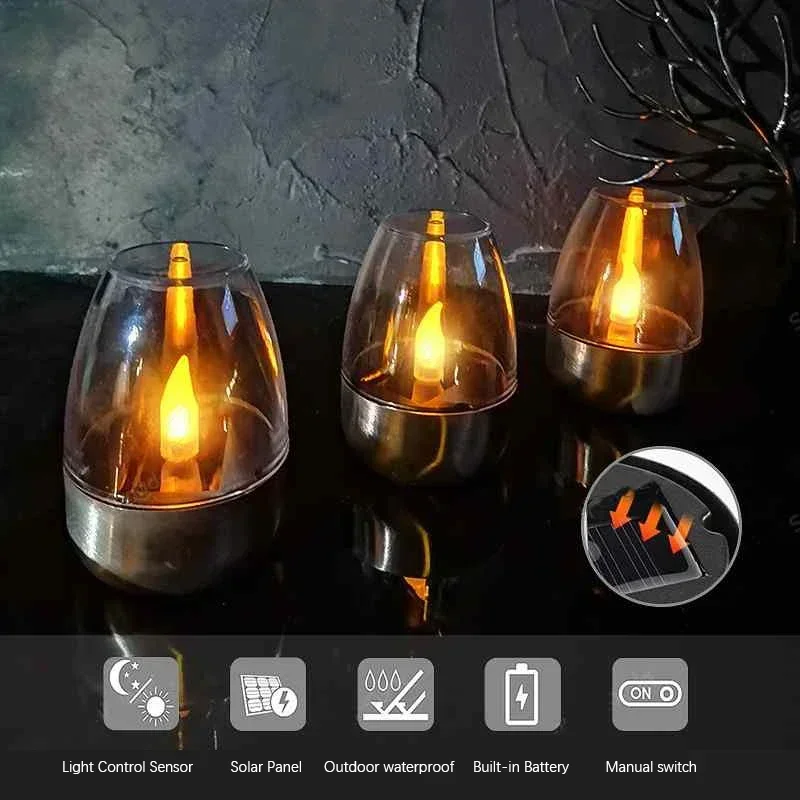 LED Solar Candles Light Flamel - đánh giá và giá Outdoor Power Outlet Solar