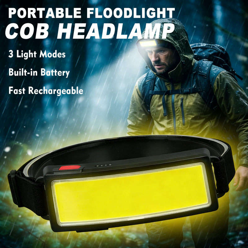 Powerful COB LED Headlamp 4 Li - đánh giá và giá Outdoor Power Head