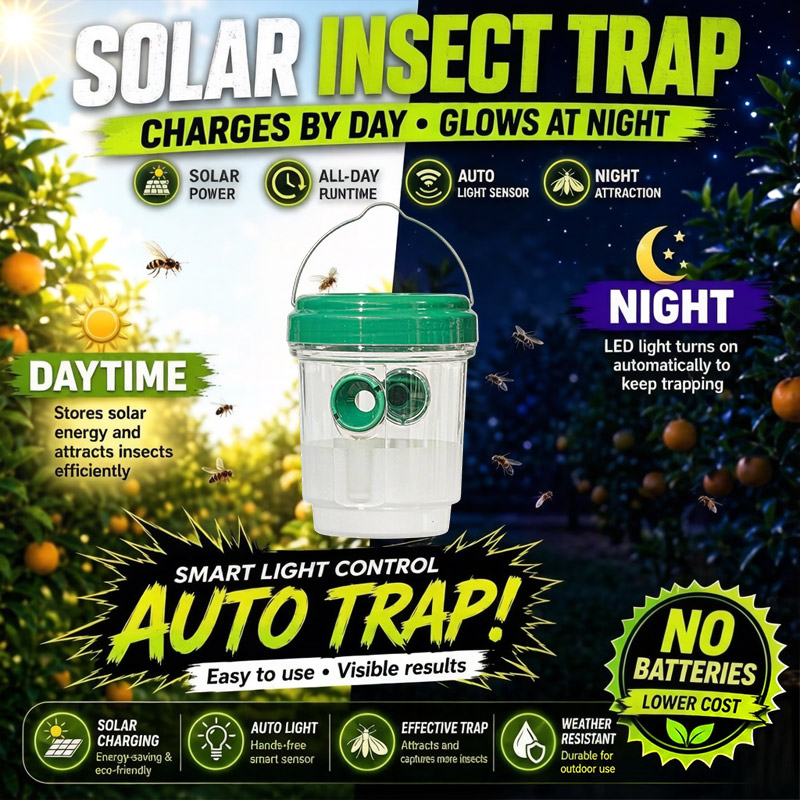 Solar Powered Fruit Fly Traps  - đánh giá và giá Outdoor Power Outlet Solar