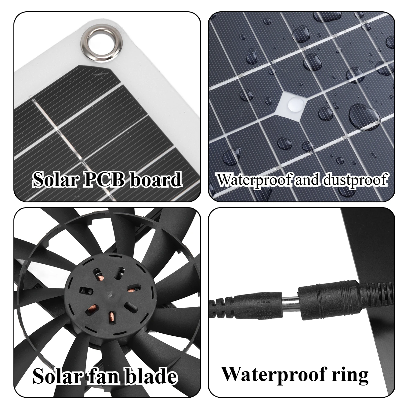 Solar Exhaust Fan Kit 15W 25W  - đánh giá và giá Outdoor Power Kit