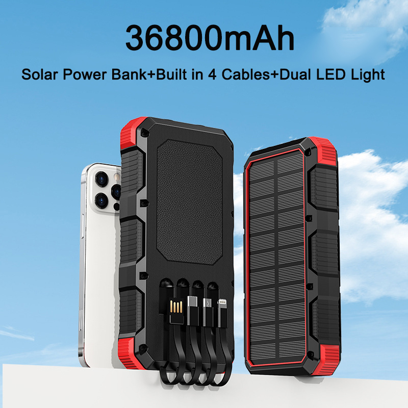 Solar Power Bank 36800mAh with - đánh giá và giá Xiaomi Outdoor Power Supply