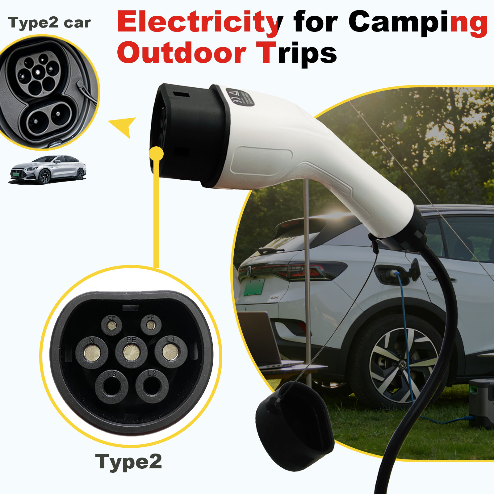 Type2 V2L Discharge Adapter 16 - đánh giá và giá Outdoor Power Hub