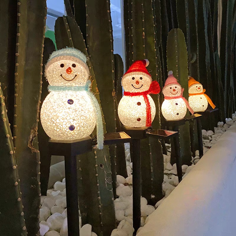 LED Snowman Solar Garden Light - đánh giá và giá Outdoor Solar Power Xmas Lights