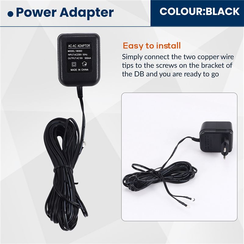 18V 500MA Power Supply Battery - đánh giá và giá Outdoor Power Adapter Ring