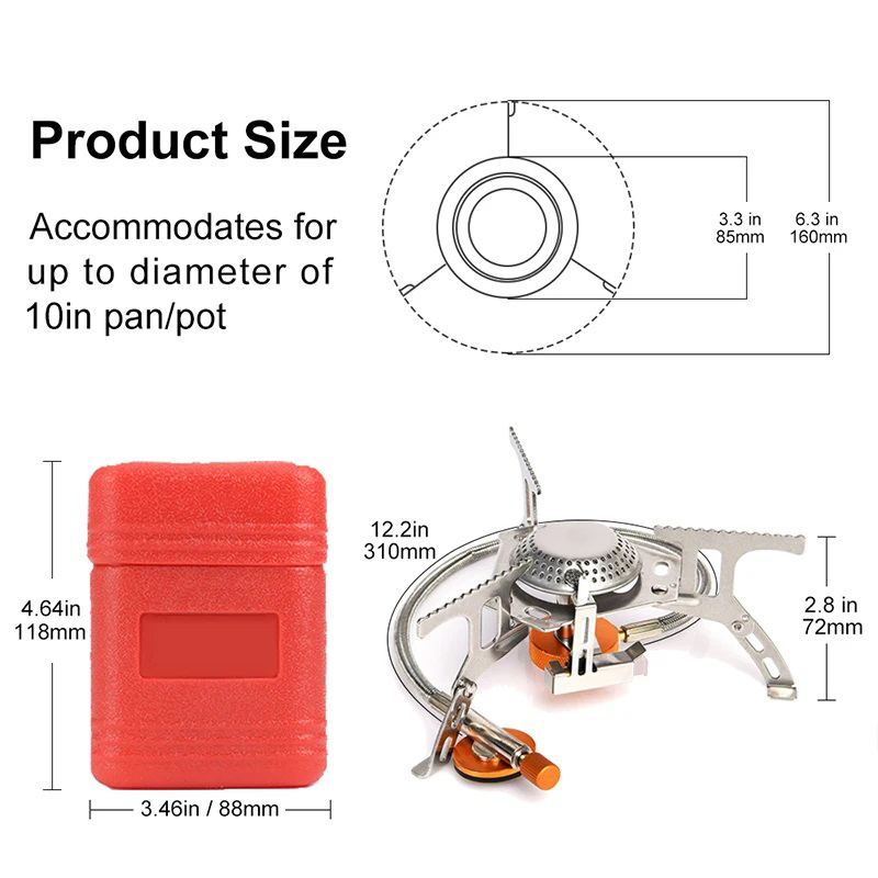 Camping Gas Stove Portable Fol - đánh giá và giá Outdoor Power Burner