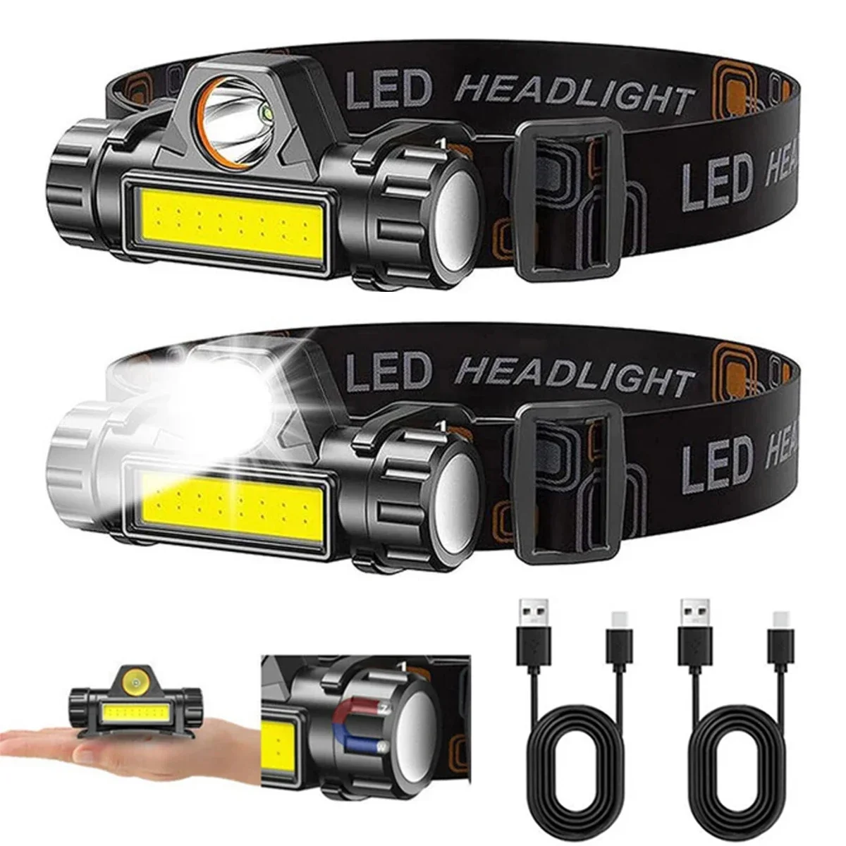 1-3PCS Rechargeable COB LED He - đánh giá và giá Outdoor Power Head