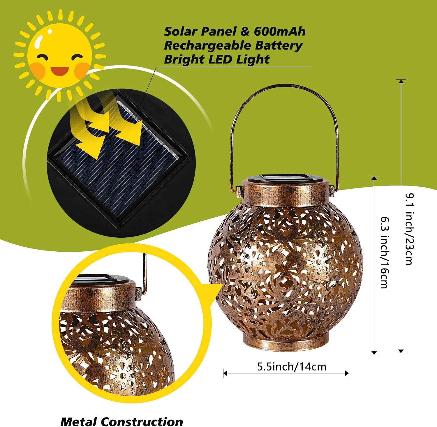 1-6PCS Moroccan Solar Lanterns - đánh giá và giá Outdoor Power Outlet Solar