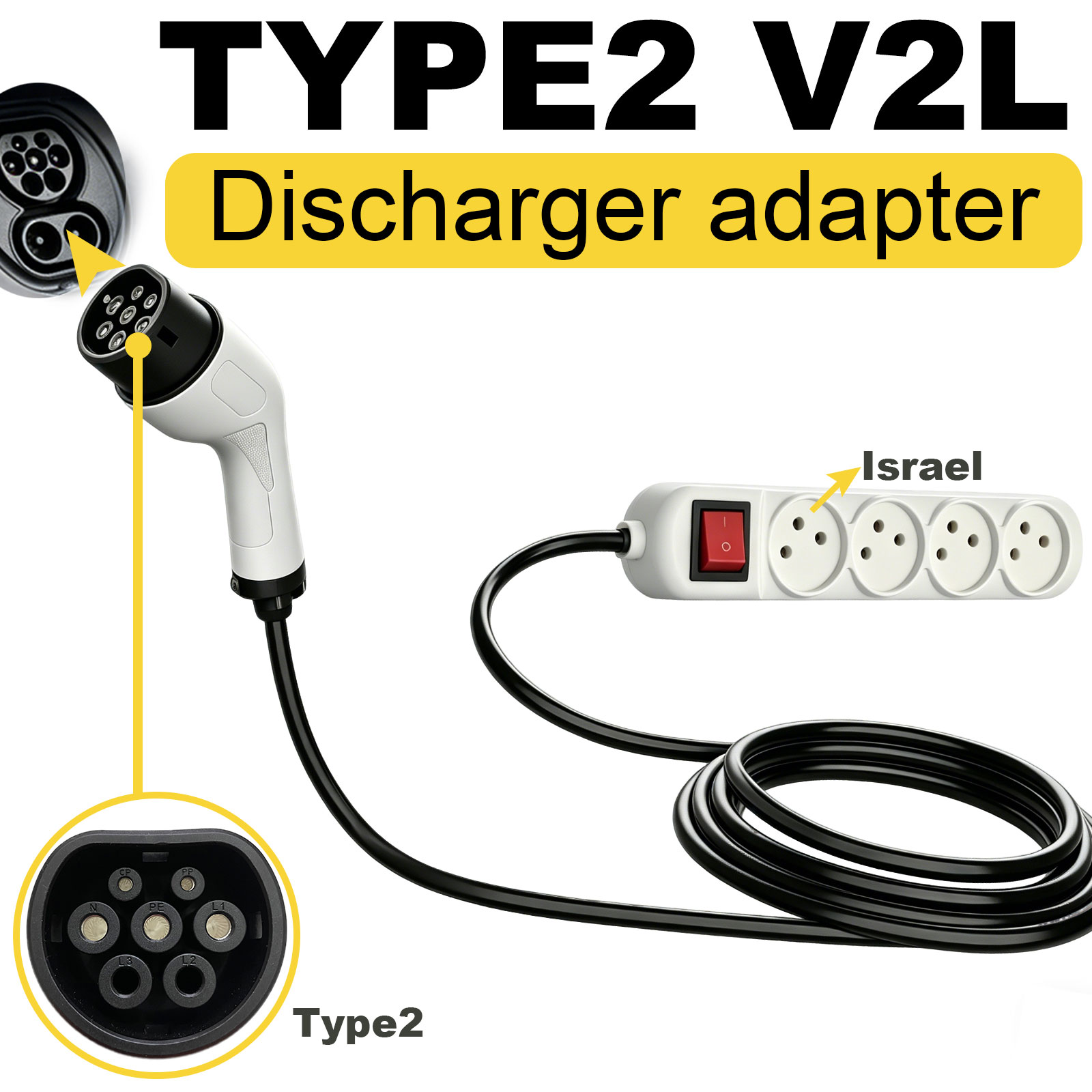 Type2 V2L Discharge Adapter Is - đánh giá và giá Outdoor Power Hub