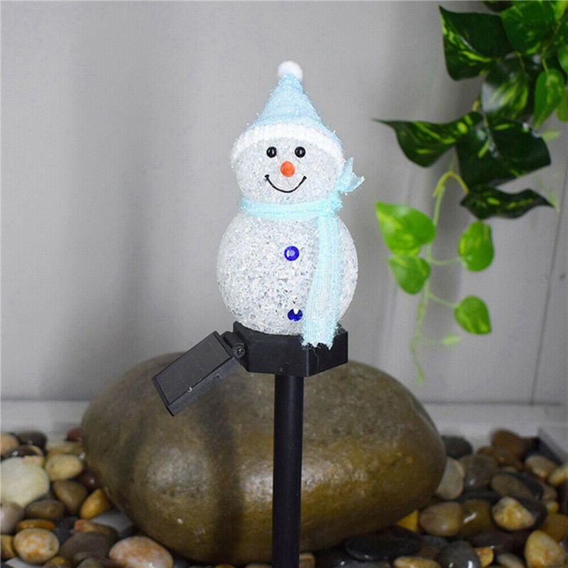 New 4X Snowman Solar Lights Ch - đánh giá và giá Outdoor Solar Power Xmas Lights