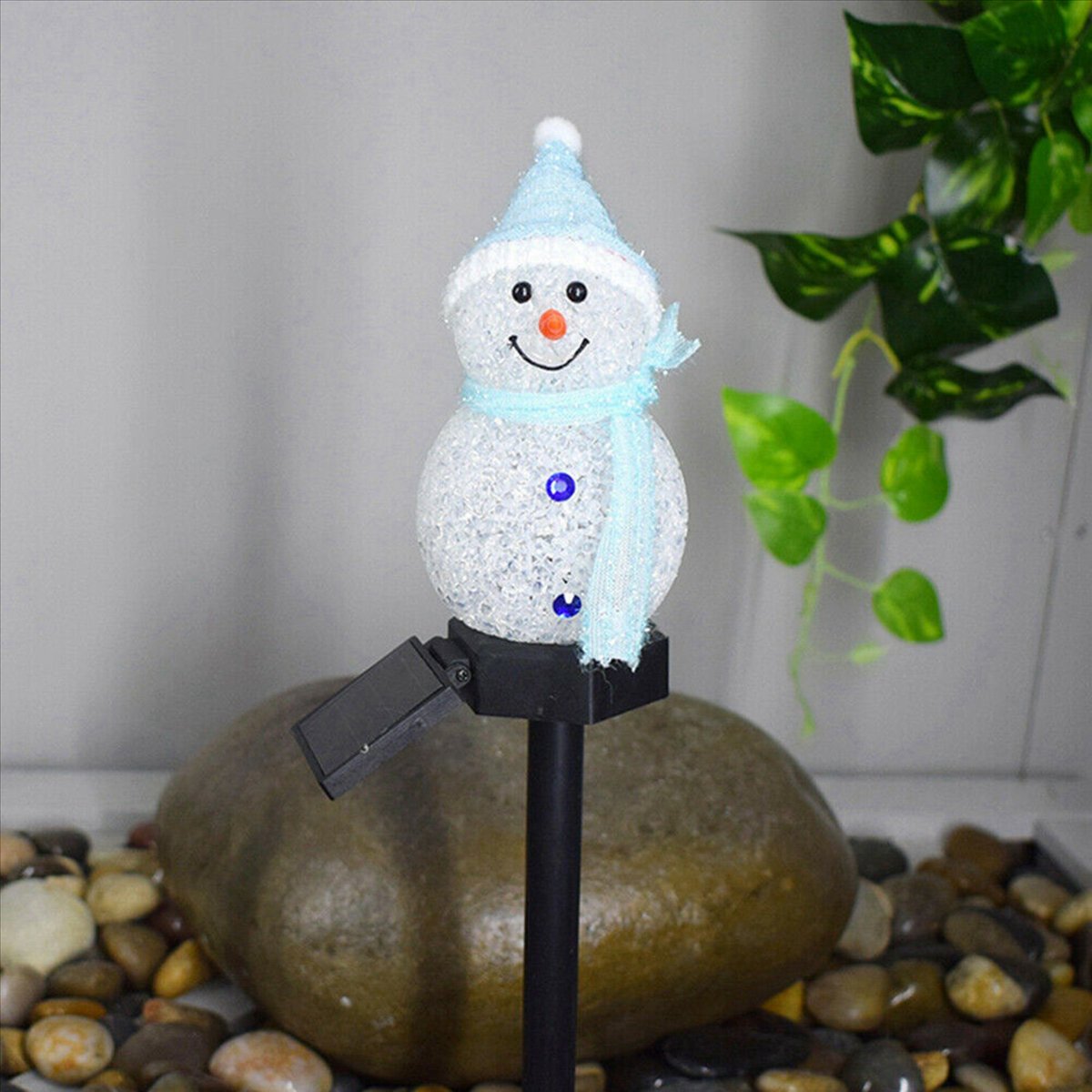 New 4X Snowman Solar Lights Ch - đánh giá và giá Outdoor Solar Power Xmas Lights