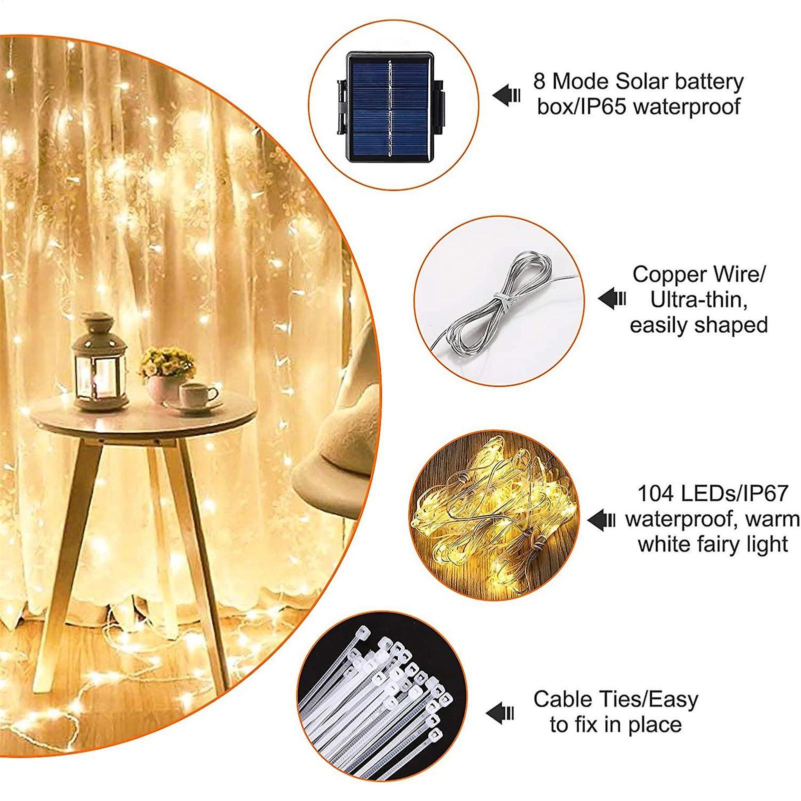 Solar Umbrella String Light 10 - đánh giá và giá Outdoor Power Outlet Solar
