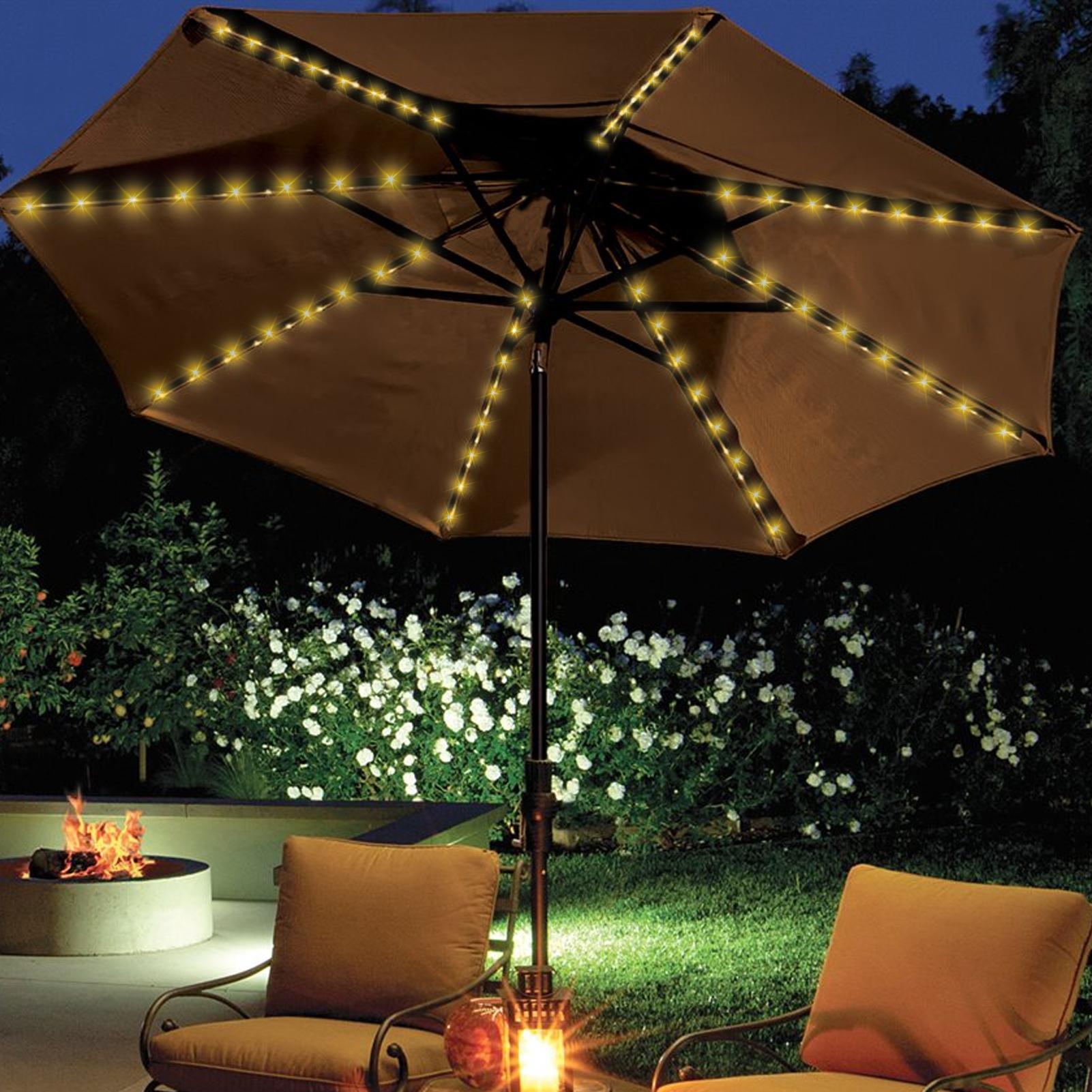 Solar Umbrella String Light 10 - đánh giá và giá Outdoor Power Outlet Solar