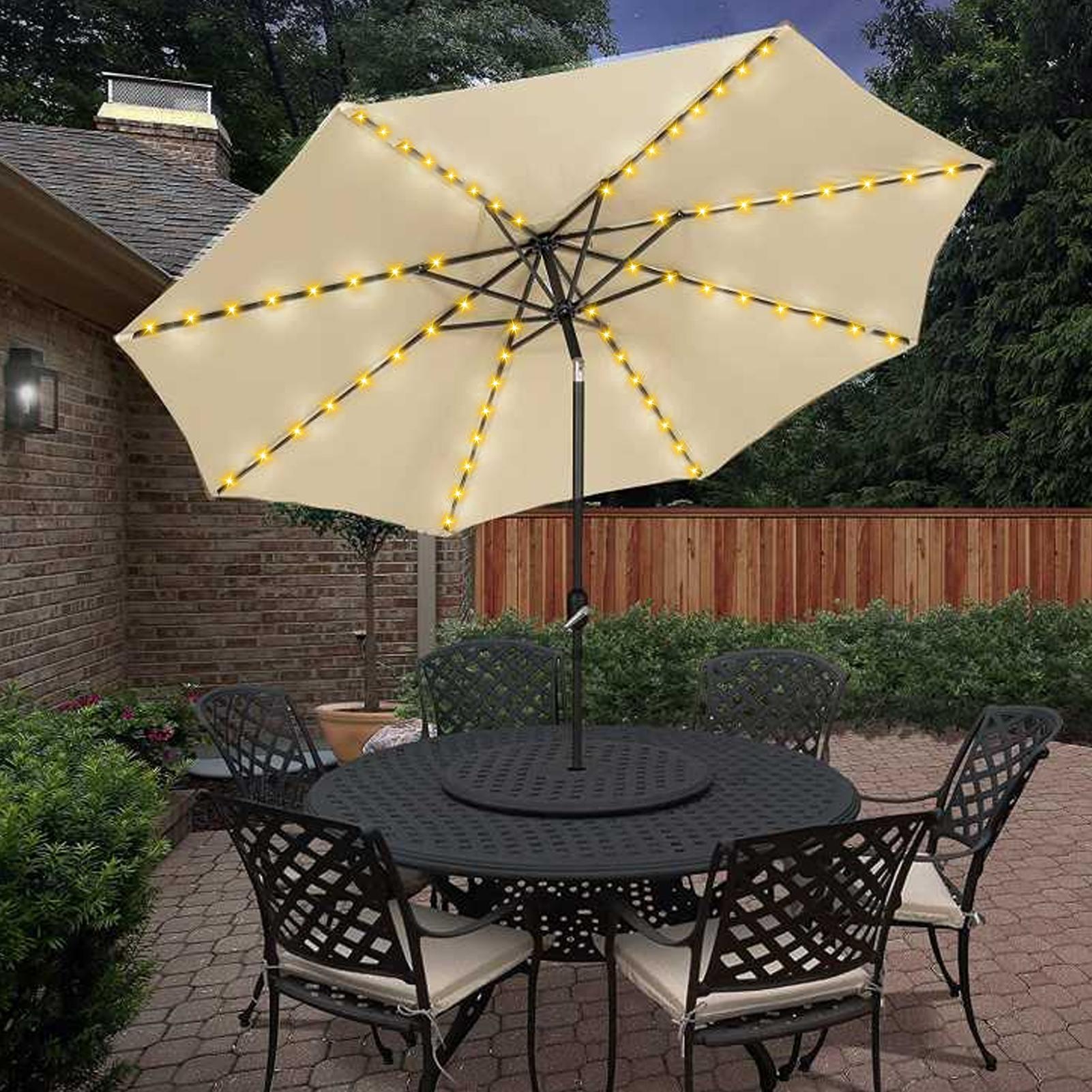 Solar Umbrella String Light 10 - đánh giá và giá Outdoor Power Outlet Solar