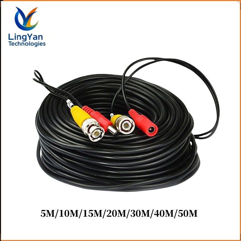 5-50M BNC+DC Connector 2 in 1  - đánh giá và giá Outdoor Power Lead