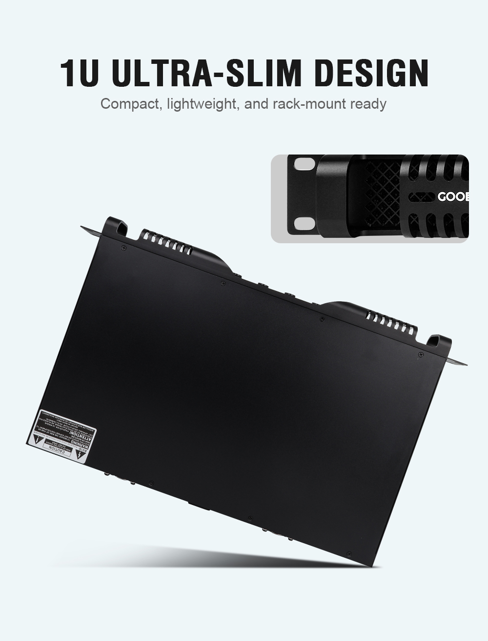 Gooermi DE2300 1U 4-Channel Di - đánh giá và giá Outdoor Power Amplifier