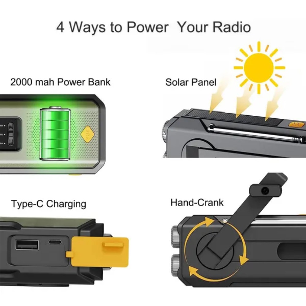 Emergency Solar Hand Crank NOA - đánh giá và giá Outdoor Power Equipment Brands