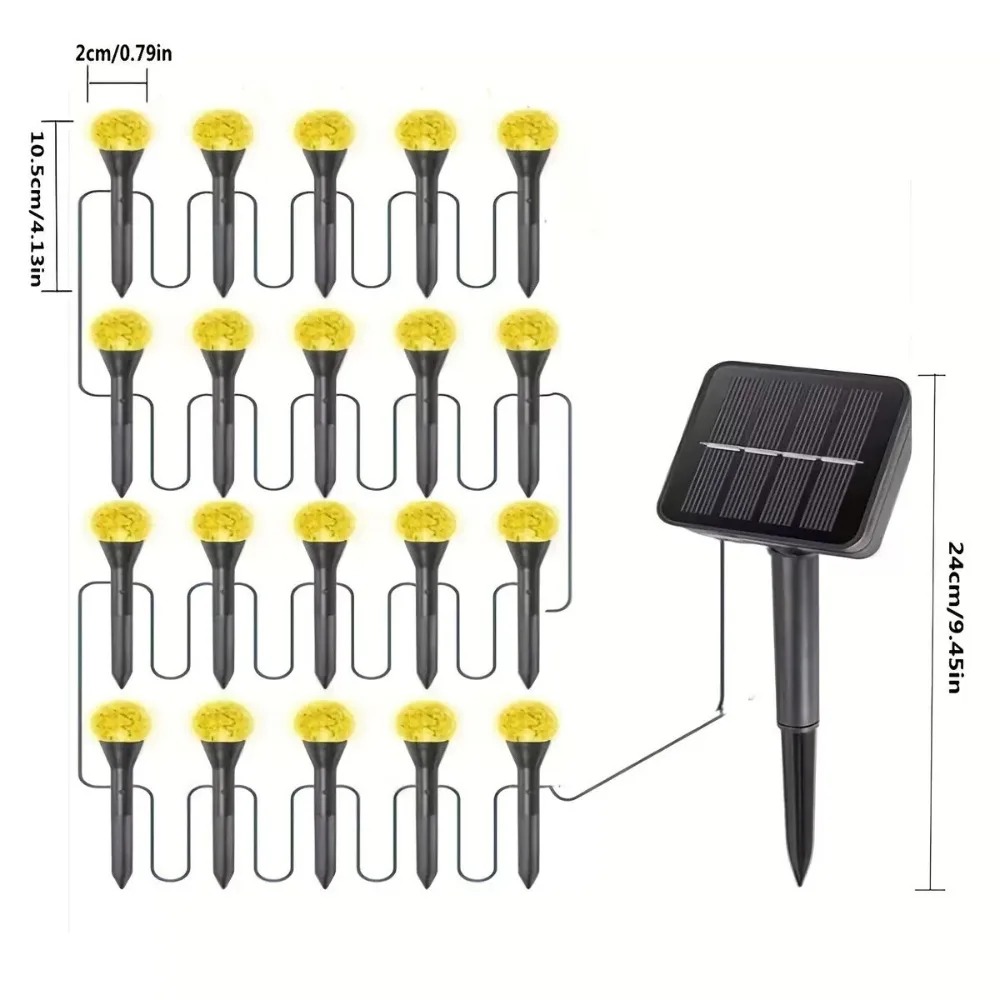 Solar Powered 5M 20LED Outdoor - đánh giá và giá Outdoor Solar Power Xmas Lights